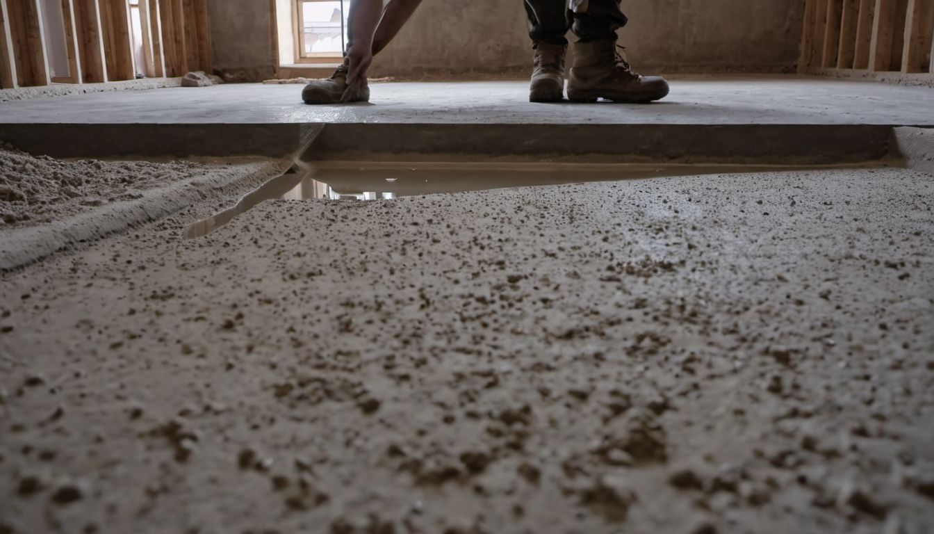 Фото заливки підлоги бетоном М400 від СОМ Бетон